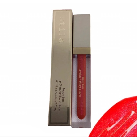 Stila Beauty Boss Plumping Lip Gloss EMPOWERING bright coral - Picture 1 of 13